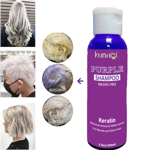 Shampooing tonifiant violet bio aux herbes pour cheveux blonds, rafraîchissant, nourrissant, pour cheveux gris clairs, réparation, hydratation, éclaircissement - Product Image 5