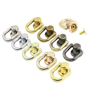 Accessoires de maroquinerie en alliage de zinc robuste et tendance : Pièce de suspension pour sac, Anneau latéral pour sangle, Vis à tête moine, Boucle de chaîne, Rivet - Product Image 1