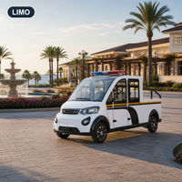 Pick-up électrique à 4 roues longue portée avec cabine fermée pour la sécurité communautaire, vente en gros, directement de l'usine