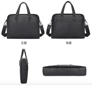 Maletín de Cuero Genuino Andong para Portátil de 14 Pulgadas, Bolso de Mano para Hombre, Estilo Europeo, Bolsos Cruzados de Negocios - Product Image 4