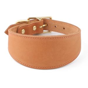 2026 nuovissimo guinzaglio moderno e morbido e confortevole in vera pelle levriero per cani con fibbia Logo in rilievo personalizzato - Product Image 3