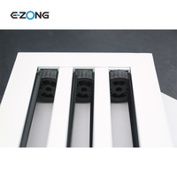 Diffuseur d'air à fente réglable de grande taille en aluminium + plastique ABS, grille de ventilation de plafond, ventilation murale