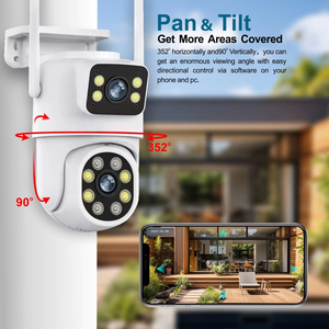 Inlifecam tuya ứng dụng thông minh 4MP + 4MP ngoài trời Bullet PTZ ống kính kép Wifi PoE IP Camera Mạng Nhà CCTV Camera ai Pan nghiêng máy ảnh - Product Image 5