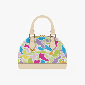 Bolso de Mano Tipo Concha para Mujer, Diseño Personalizado con Estampado de Camuflaje Desértico, Piel Sintética, Acrílico, Camuflaje Nube, Moda - Product Image 4