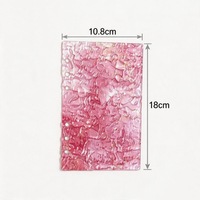 Couverture de classeur en acrylique effet vague d'eau, 6 trous, couleur rose tendance, format A6, pour carnet de budget DIY