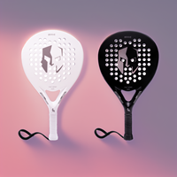 Raqueta de Pádel de Alto Rendimiento CASTON Sports PR670/660, Forma de Diamante, Fibra de Carbono, Núcleo de Espuma EVA Duradera