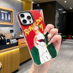 <span class=keywords><strong>Coque</strong></span> de téléphone pour iPhone 11 12 13 14 15 16 17 18 Pro Max avec impression par sublimation, design Football Messi <span class=keywords><strong>Ronaldo</strong></span>, peinture UV - Product Image 3