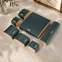 Zebopak Luxuriöses Grünes Schmuckbox-Set für Ring Halskette Geschenkverpackung und Präsentation