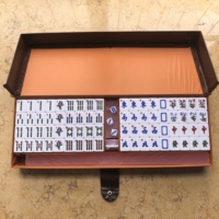 Tuiles de Mahjong en Gelée Acrylique à Succès Commercial avec Subscriptes Anglaises, 144+4 Tuiles de Mahjong en Gelée avec Règles Assorties