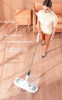 Serpillère pulvérisatrice en microfibre à prix réduit, tampon plat anti-poussière en acier inoxydable, nettoyeur de sol pour personne paresseuse, outil ménager
