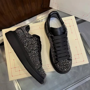 Zapatos de Diseñador de Lujo para Hombre, Plataforma Baja, Retro, Casuales, para Pascua o San Valentín, Zapatos Bajos para Mujer con Diamantes - Product Image 1