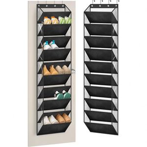 Folding Hanging Over Door Organizer with 5 Clear Dust-Proof Pocket Organizer for Kid's Toys - Product Image 2