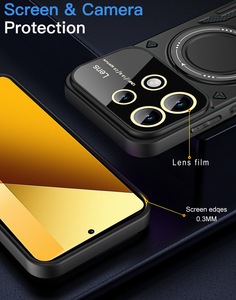 Coque de protection de luxe en TPU et PC avec anneau magnétique pour iPhone 17 Pro Max, 16 Pro, 17, 15, 14 Plus - Product Image 4