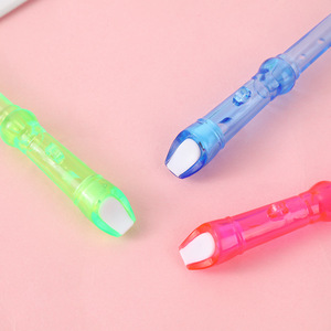 Enregistreur en cristal transparent à six trous pour enfants, instrument de musique pour l'éducation précoce, jouet à vent, cadeau, 20x2cm, 5 pièces - Product Image 3