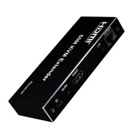 4K 30Hz HDMI KVM Extender RJ45 Ethernet Cat5e/6 USB HDMI Video Transmisor Receptor Kit 60m Ratón Teclado Material metálico 1080p