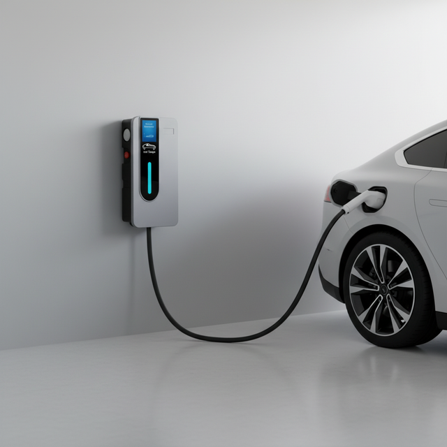 Smart EV Wall Charger 7kW SECC V2X V2G V2L V2H Type1/Type2 AC Charger CE TUV Certified Home & Commercial Use