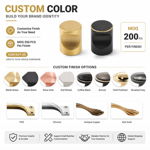 Koppalive Mini Brass Finger <strong>Knob</strong> Bathroom Black Cabinet Drawer <strong>Knobs</strong> <strong>for</strong> Kitchen Furniture - Product Image 4