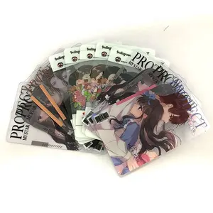 Wholesale Ins Postcards Bookmark Decoration Card Fan Gift Boys Transparent Small Card Cute Anime Plastic Cards