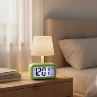Reloj Despertador Digital Inteligente Portátil con Pantalla LCD, Silencioso, para Estudiantes, con Luz de Fondo, Calendario, Temperatura y Alarma Estándar