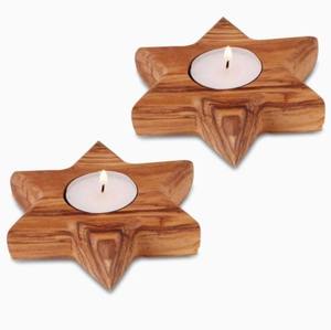 Support de bougie en bois artisanal avec finition lisse pour la décoration de la maison et le style des tables de bureau - Product Image 4