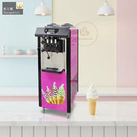 Machine à crème glacée pour café, machine à crème glacée molle commerciale, machine à faire de la crème glacée molle à domicile