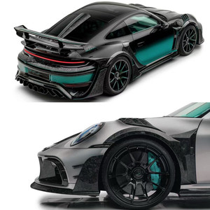 Kit de Carrocería de Fibra de Carbono para Porsche 992 Turbos, Estilo MSY Mejorado, Parachoques Delanteros y Traseros, Difusor de Capó, Carrocería Ancha - Product Image 6