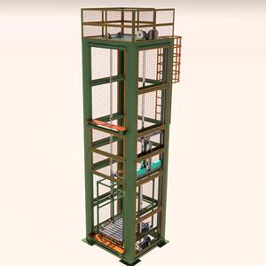 Ascenseur de cargaison électrique à deux étages en acier avec palan à chaîne hydraulique pour les industries de la construction au détail