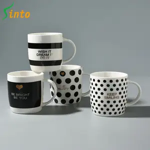 13OZ中国制造商定制标志印刷陶瓷杯杯