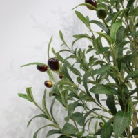 Echte Fabriek Op Maat Gemaakte Kunstmatige Olijfboom Met Volledig Fruit Multi-Size Donkergroene Faxu Oliver Boom Plastic Uv-Gecertificeerde Plant