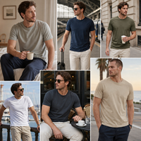 Camiseta JENI para Hombre, Protección Solar, para Viajes, 150gsm, Secado Rápido, Absorbe la Humedad, para Uso Diario al Aire Libre