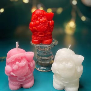 Santa Claus Christmas Scented Plaster Epoxy Resin Silicone <b>Candle</b> <b>Mold</b> Reusable Non-Toxic Eco-Friendly <b>Candle</b> Decoration Making - Product Image 6