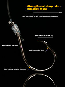 Kit de pêche prêt à l'emploi pour poisson-chat avec <span class=keywords><strong>flotteur</strong></span> en mousse EVA, ligne de pêche à la dérive, perles de ligne, hameçon circulaire décalé, pour la pêche en surf et au fond - Product Image 4