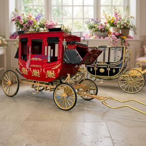 Carruaje Real de Lujo con Último Diseño de Parasol, Transporte Especial para Bodas y Turismo, Fabricante de Decoración de Carruajes - Product Image 1