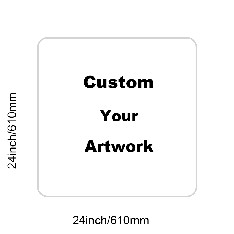 24x24 pouces/610x610mm