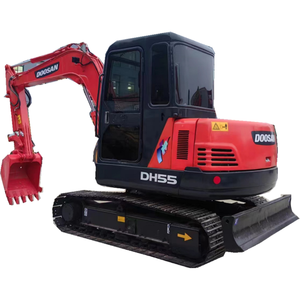 Mini pelleteuse Doosan DH55 d'occasion avec moteur et engrenage d'origine coréens, en bon état, bon marché à vendre à Shanghai - Product Image 4