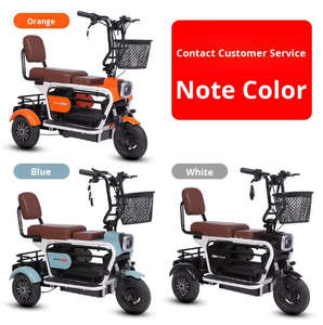 Scooter électrique de 3 roues avec le tricycle électrique de batterie de passager de doubles sièges - Product Image 6