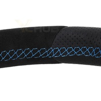 Volant en cuir semi-perforé R Line pour VW Volkswagen Golf 5 6 7 R Gti MK4 MK5 MK6 MK7 Jetta Passat CC B6 B7
