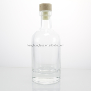 100ml 200ml 375ml 500ml 750ml 1L phong cách Bắc Âu mờ rõ ràng Chai Thủy Tinh Thủy Tinh Gin Vodka Whisky Tequila chai rượu vang với nút chai - Product Image 4
