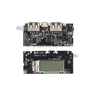 듀얼 USB 5V 1A 2.1A 모바일 전원 은행 18650 리튬 배터리 충전기 보드 디지털 LCD 충전 모듈