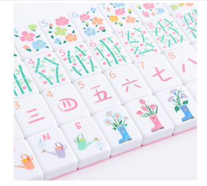 Fichas de Mahjong de Acrílico de Primera Calidad, Estilo Lujoso Inspirado en Cloisonné, Impresas con UV, para Tiendas de Regalos Exclusivas - Product Image 5