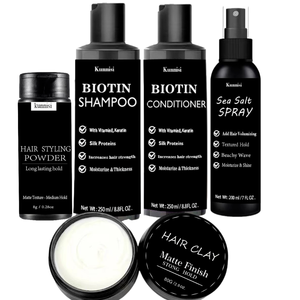 Ensemble de soins capillaires pour hommes avec logo personnalisé, kit de 500 avec marque privée, kit de <span class=keywords><strong>shampoing</strong></span> et d'après-<span class=keywords><strong>shampoing</strong></span> pour hommes avec spray au sel de mer - Product Image 5