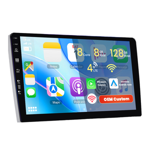 Lecteur multimédia DVD universel pour voiture Android 8+128 Go avec écran tactile, CarPlay sans fil et Android Auto DSP 360 - Product Image 1