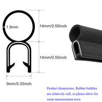 Tira de sellado de goma extruida en forma de T/H/U personalizada, para puerta de coche, parabrisas, goma EPDM, impermeable