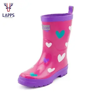 Lapps Custom Foot Protection Cartoon Cute Wellington Kids Rubber Boot Low Children Rain Boots