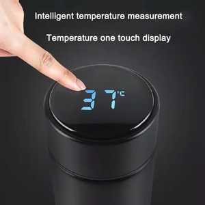 Tasse thermique à LED Affichage numérique de la température Flacon en acier inoxydable isolé sous vide Tasse de voyage étanche Garder <span class=keywords><strong>au</strong></span> <span class=keywords><strong>chaud</strong></span> Flacon de bouteille - Product Image 5