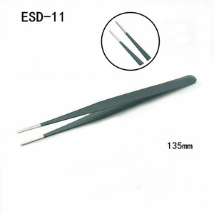 ESD Tweezers Set Stainless Steel 11.5cm Antistatic Industrial Electronic Repair <b>Tools</b> - Product Image 3