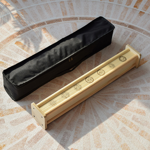 Palo de lluvia de madera con 7 símbolos de chakra, tubo de sonido de meditación, instrumento generador de ruido blanco para yoga, spa y hogar. - Product Image 5