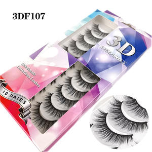 Manga Lashes 10 Pairs Full Strip Natural False Eyelashes Little Devil Anime Fake Eyelashes Cross Long Lash Extension Eye Makeup
