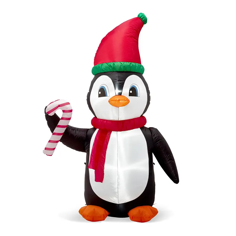 Ucuz Xmas işıklı açık süs havaya uçurmak noel penguen tatil malzemeleri noel şişme için decoration dekorasyon