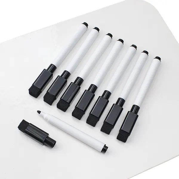 Stylos marqueurs de tableau noir, réservoir en fibre, vente en gros en chine